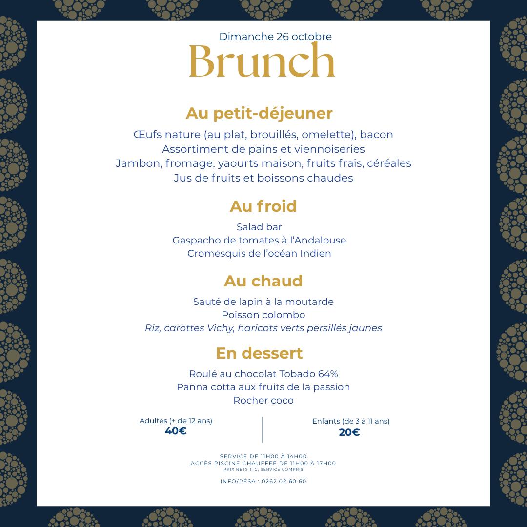 Le 26 octobre, c’est le brunch du P’tit Bleu !