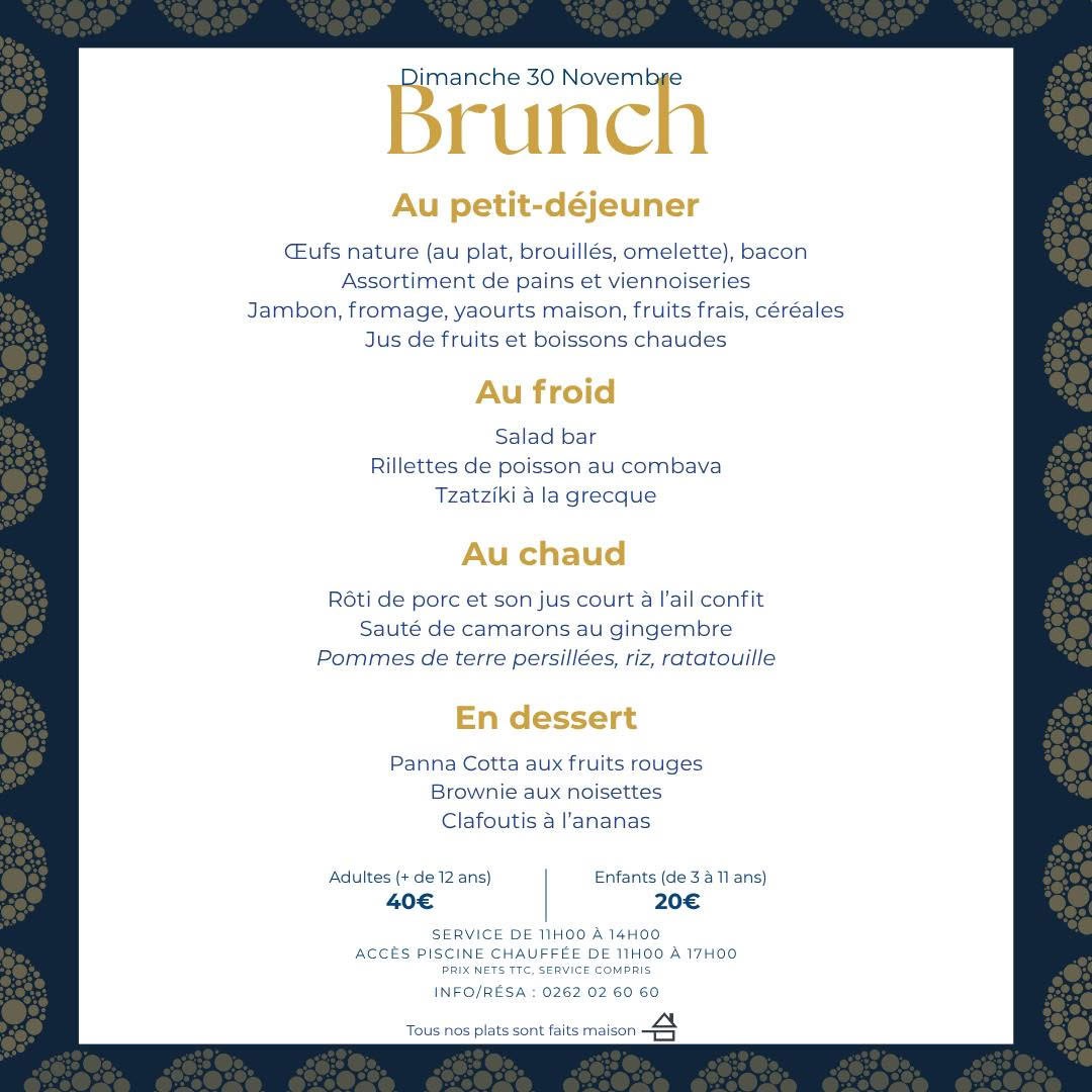 Brunch mensuel le 30 novembre !
