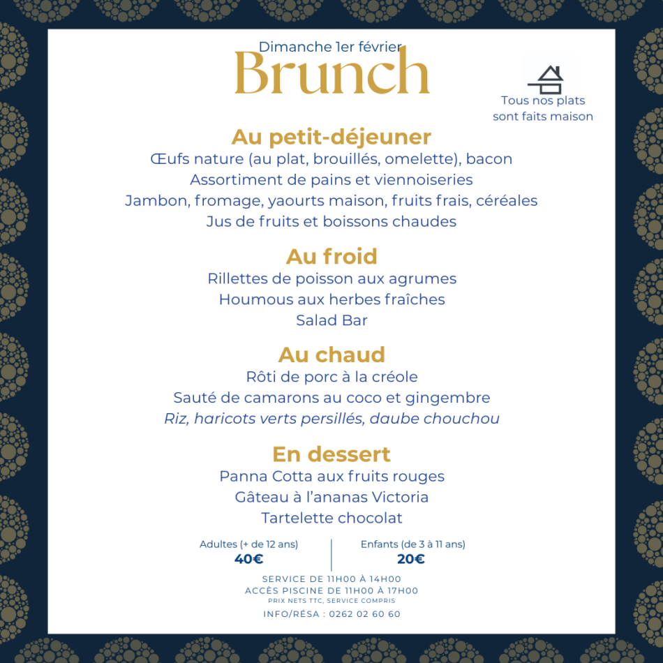 Le Brunch revient le dimanche 1er Février !
